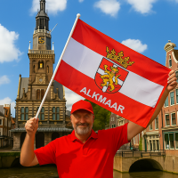 stukadoor aan het stucen in Alkmaar